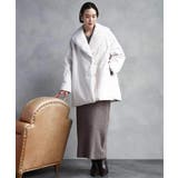 ［撥水加工］ショールカラーダウンコート | MICHEL KLEIN | 詳細画像15 