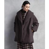 ブラウン | ［撥水加工］ショールカラーダウンコート | MICHEL KLEIN