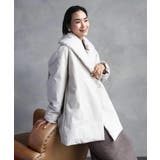 ライトグレー | ［撥水加工］ショールカラーダウンコート | MICHEL KLEIN