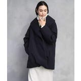 ブラック | ［撥水加工］ショールカラーダウンコート | MICHEL KLEIN