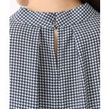 ボウタイ付き千鳥柄プリントブラウス/洗える | MK MICHEL KLEIN | 詳細画像27