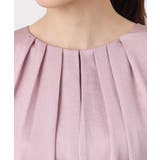 ウェーブサテンタックディティールブラウス/洗える | MK MICHEL KLEIN | 詳細画像15 