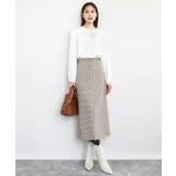 ウェーブサテンタックディティールブラウス/洗える | MK MICHEL KLEIN | 詳細画像6 