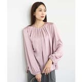 ウェーブサテンタックディティールブラウス/洗える | MK MICHEL KLEIN | 詳細画像9 