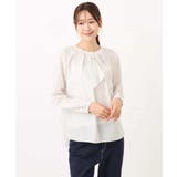 ボウタイ風幾何柄ブラウス/洗える | MK MICHEL KLEIN | 詳細画像13 