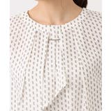 ボウタイ風幾何柄ブラウス/洗える | MK MICHEL KLEIN | 詳細画像16 