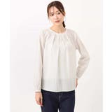 ボウタイ風幾何柄ブラウス/洗える | MK MICHEL KLEIN | 詳細画像25 