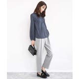 ボウタイ風幾何柄ブラウス/洗える | MK MICHEL KLEIN | 詳細画像5 