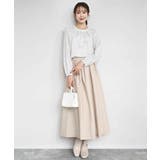 ボウタイ風幾何柄ブラウス/洗える | MK MICHEL KLEIN | 詳細画像7 