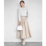 ボウタイ風幾何柄ブラウス/洗える | MK MICHEL KLEIN | 詳細画像8 