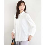 ホワイト | ストレッチジャージシャツ/洗える | MK MICHEL KLEIN