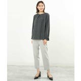 ダイヤドット幾何学柄ブラウス/洗える | MK MICHEL KLEIN | 詳細画像10