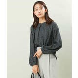 ダイヤドット幾何学柄ブラウス/洗える | MK MICHEL KLEIN | 詳細画像2