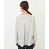 ダイヤドット幾何学柄ブラウス/洗える | MK MICHEL KLEIN | 詳細画像22
