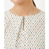 ダイヤドット幾何学柄ブラウス/洗える | MK MICHEL KLEIN | 詳細画像23