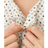 ダイヤドット幾何学柄ブラウス/洗える | MK MICHEL KLEIN | 詳細画像28