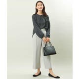 ダイヤドット幾何学柄ブラウス/洗える | MK MICHEL KLEIN | 詳細画像3