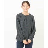 ダイヤドット幾何学柄ブラウス/洗える | MK MICHEL KLEIN | 詳細画像30