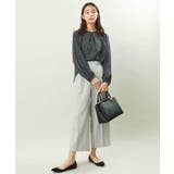 ダイヤドット幾何学柄ブラウス/洗える | MK MICHEL KLEIN | 詳細画像5