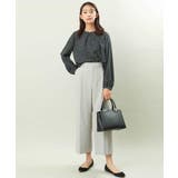 ダイヤドット幾何学柄ブラウス/洗える | MK MICHEL KLEIN | 詳細画像6