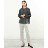 ダイヤドット幾何学柄ブラウス/洗える | MK MICHEL KLEIN | 詳細画像8