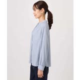 幾何柄バンドカラーブラウス/洗える | MK MICHEL KLEIN | 詳細画像11 