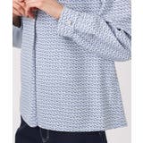 幾何柄バンドカラーブラウス/洗える | MK MICHEL KLEIN | 詳細画像16 