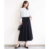 幾何柄バンドカラーブラウス/洗える | MK MICHEL KLEIN | 詳細画像3 