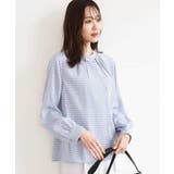 幾何柄バンドカラーブラウス/洗える | MK MICHEL KLEIN | 詳細画像6 