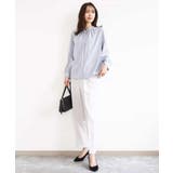 幾何柄バンドカラーブラウス/洗える | MK MICHEL KLEIN | 詳細画像8 