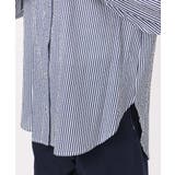 ストライプ柄サッカーシャツブラウス/洗える | MK MICHEL KLEIN | 詳細画像20 