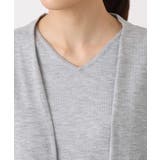 ドルマン袖カーディガン×半袖プルオーバー ニットアンサンブル/洗える | MK MICHEL KLEIN | 詳細画像18 