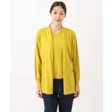 ドルマン袖カーディガン×半袖プルオーバー ニットアンサンブル/洗える | MK MICHEL KLEIN | 詳細画像24 