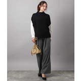 ハイネックジレ×クルーネックニット ツインセット | MK MICHEL KLEIN | 詳細画像5 