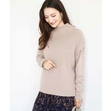 ベージュ | ハイネックジレ×クルーネックニット ツインセット | MK MICHEL KLEIN