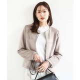 フェイクスウェードショートブルゾン/洗える | MK MICHEL KLEIN | 詳細画像1