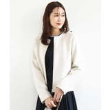 ベージュ | フェイクスウェードショートブルゾン/洗える | MK MICHEL KLEIN