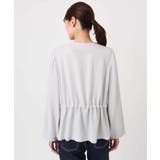 ギャザーデザイン ジップアップブルゾン/撥水/防シワ/洗える | MK MICHEL KLEIN | 詳細画像18 