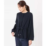 ギャザーデザイン ジップアップブルゾン/撥水/防シワ/洗える | MK MICHEL KLEIN | 詳細画像3 