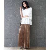 ポンチプルオーバー×ティアードフリルタンクトップ ツインセット/洗える | MK MICHEL KLEIN | 詳細画像12 