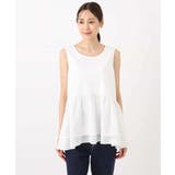 ポンチプルオーバー×ティアードフリルタンクトップ ツインセット/洗える | MK MICHEL KLEIN | 詳細画像22 