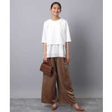 ポンチプルオーバー×ティアードフリルタンクトップ ツインセット/洗える | MK MICHEL KLEIN | 詳細画像7 