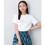 ホワイト | 配色デザインロゴTシャツ/接触冷感/洗える | MK MICHEL KLEIN