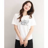 ホワイト | [接触冷感/洗える]コットンロゴTシャツ | MK MICHEL KLEIN