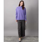 ストレートワイドシルエットパンツ（無地・チェック）/洗える | MK MICHEL KLEIN | 詳細画像41 