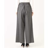 ストレートワイドシルエットパンツ（無地・チェック）/洗える | MK MICHEL KLEIN | 詳細画像48 