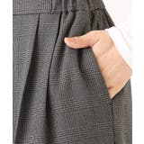 ストレートワイドシルエットパンツ（無地・チェック）/洗える | MK MICHEL KLEIN | 詳細画像51 