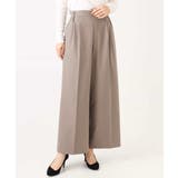 ストレートワイドシルエットパンツ（無地・チェック）/洗える | MK MICHEL KLEIN | 詳細画像54 