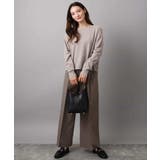 ストレートワイドシルエットパンツ（無地・チェック）/洗える | MK MICHEL KLEIN | 詳細画像9 