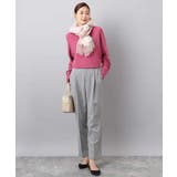 ツイード調両面起毛テーパードパンツ/洗える | MK MICHEL KLEIN | 詳細画像9 